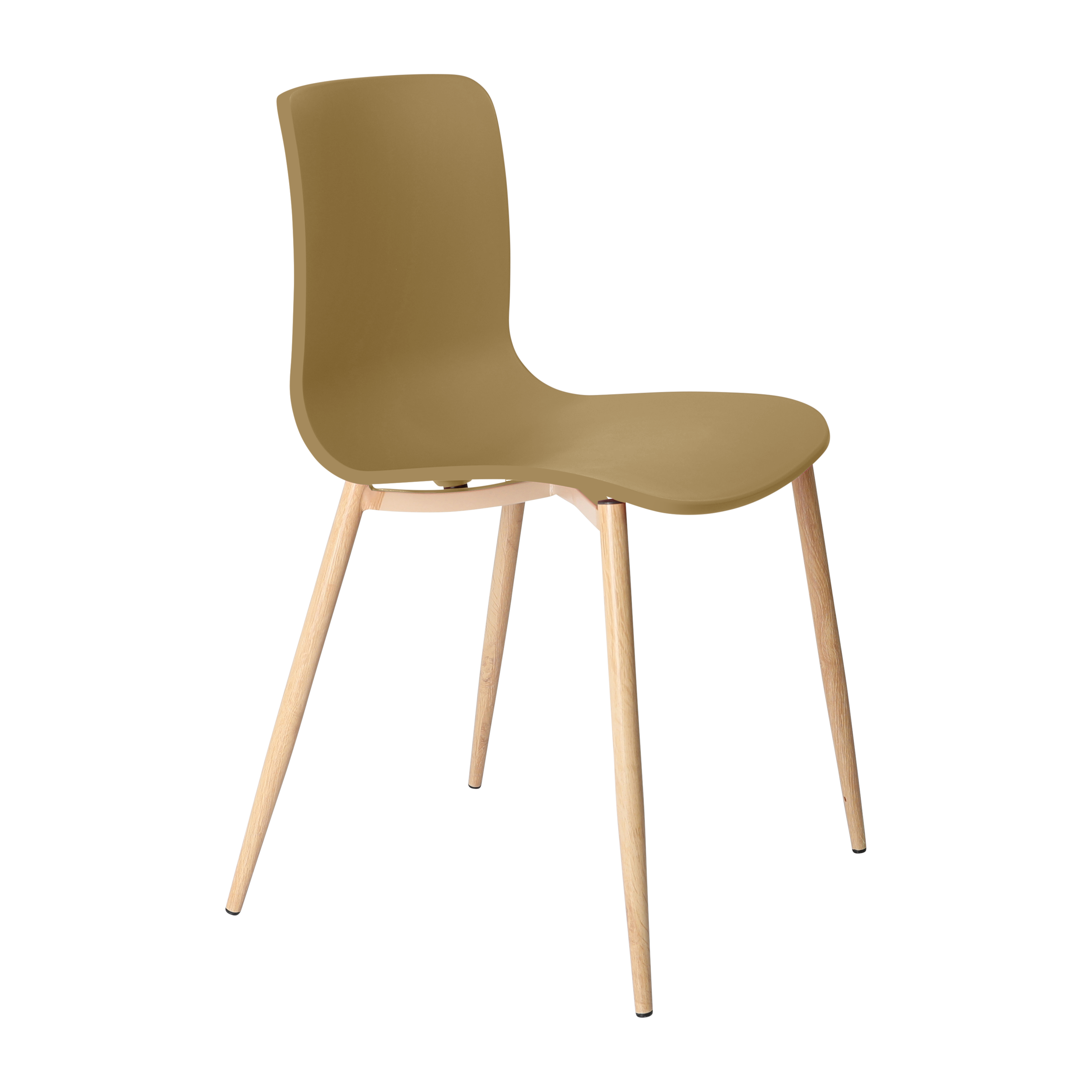 Acti Chair (Caramel / 4-leg Woodgrain Powdercoat)